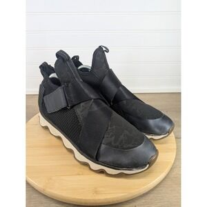 Sorel Kinetic Impact II Strap Black Athleisure Sneakers Women's 11 Comfort Shoes